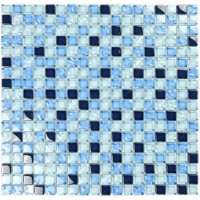 Мозаика стеклянная Blue Drops 300*300 мм 